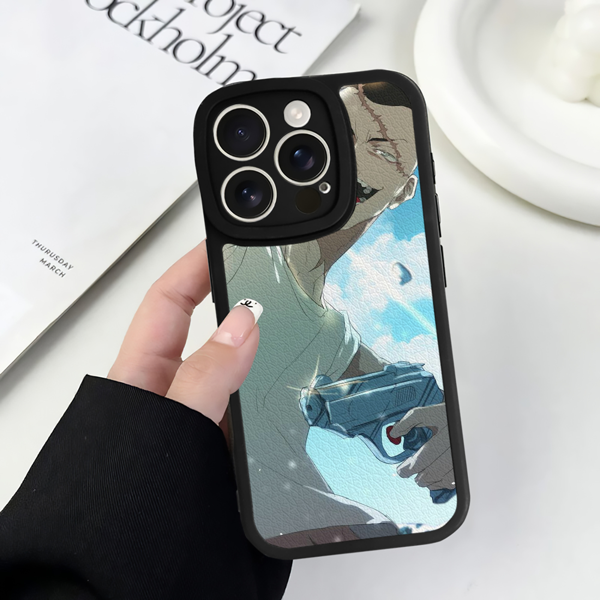 （画像用） 東京リベンジャーズ Tokyo Revengers 【iPhone 16シリーズ対応】シリコンスマホケース（レザー調） 材質：シリコン